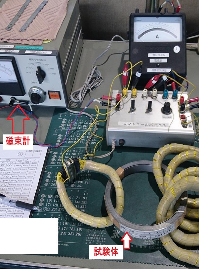 被透磁率測定（磁束計）